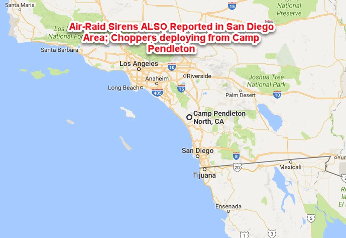 Air Raids called along the West Coast