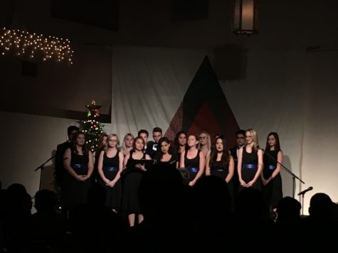 Honor Choir performing at the Round Table in December