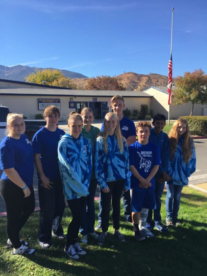 Bronco Blue!: The JV Mathletes are decked out in their blue gear to represent BUHS in Kern Valley on November 8th.