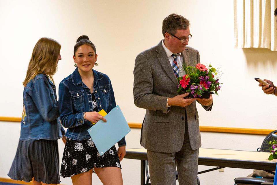 Academic Achievements all around!: Kristen Lamb at the Top 10 Dinner this week. Photo by Joe Griego