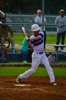 Michael Kubiak getting the bats going Vs. Rosamond. Photo by: Chloe Almeida