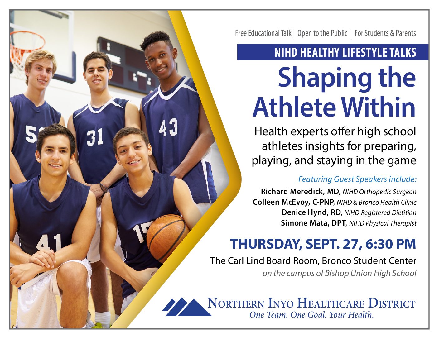 NIHD’s “Shaping the Athlete Within” Presentation