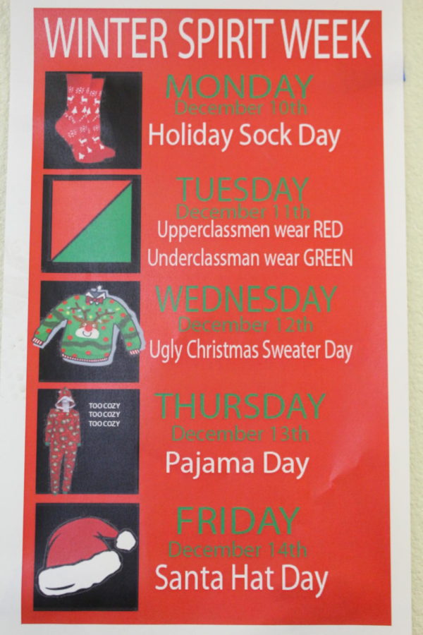 Christmas Spirit Week Flyer Christmas Spirit Week Template Spirit