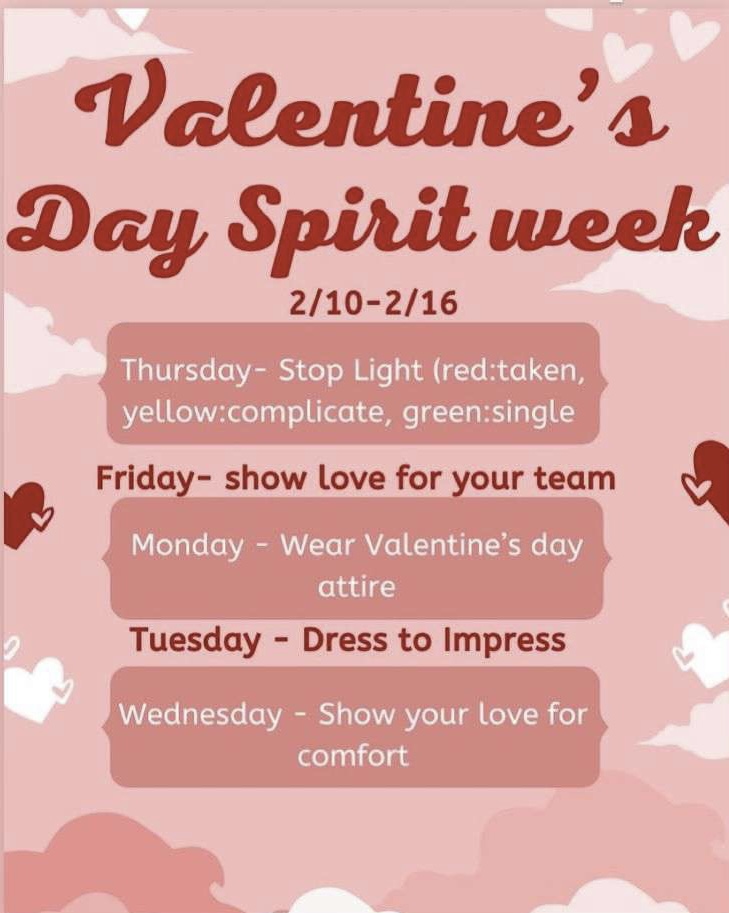 Valentine’s Day Spirit Week! Bronco Round Up