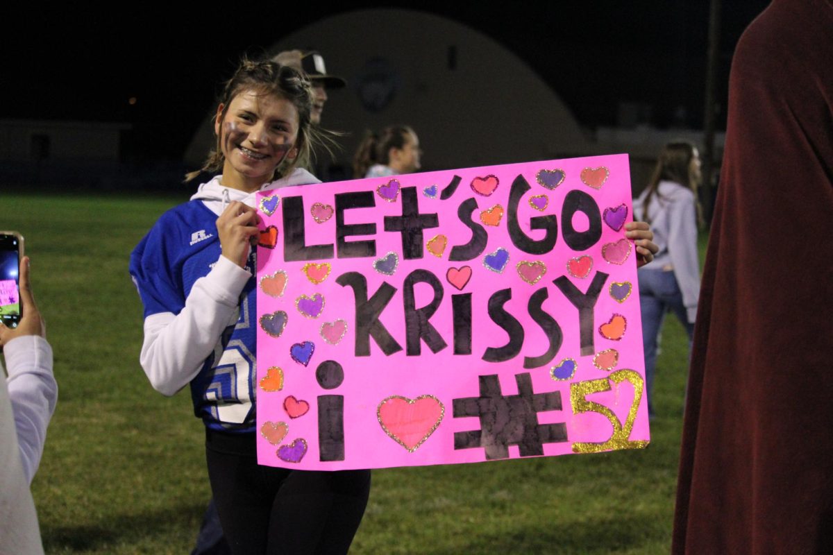 Kristin being a good sport even though they took the L