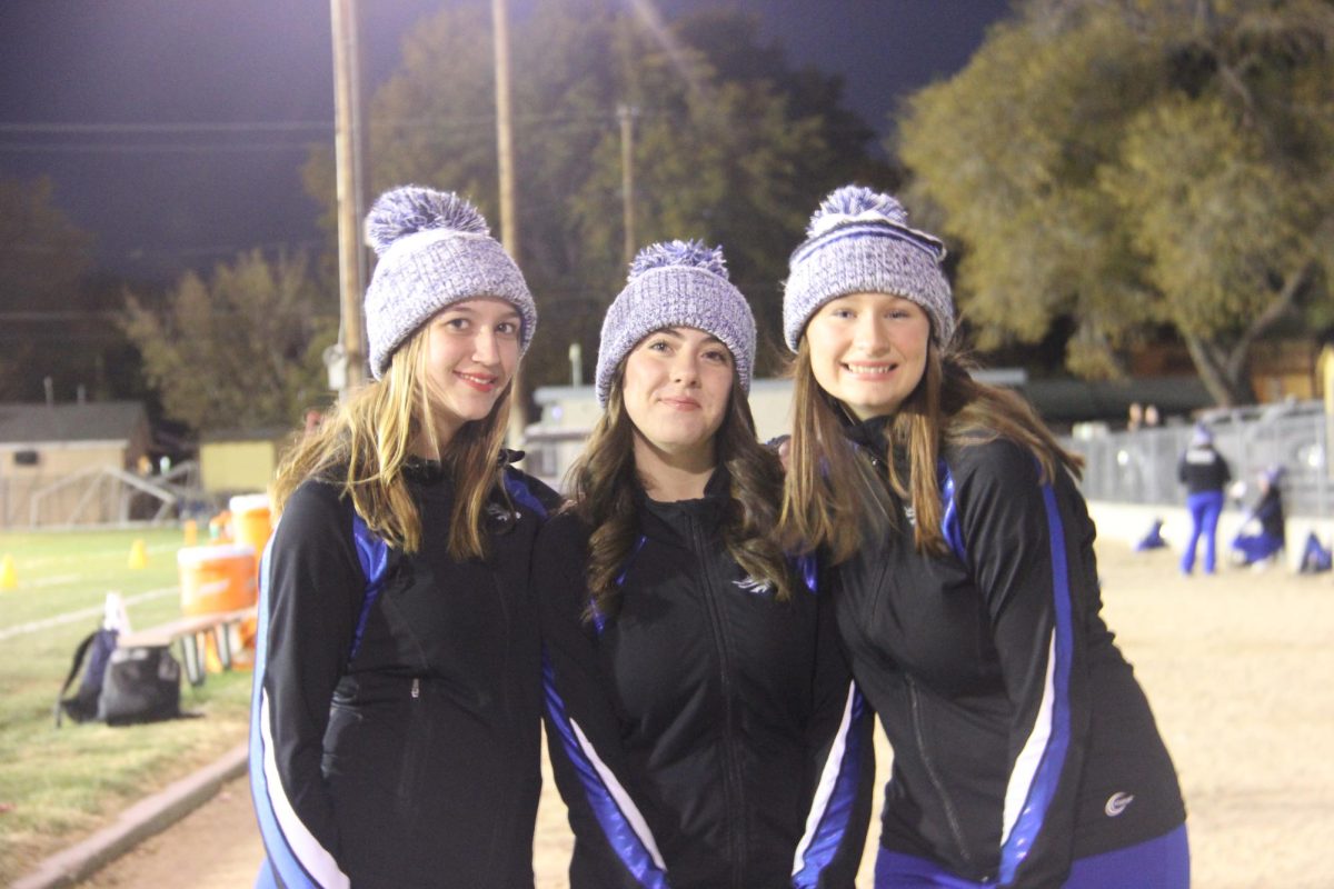 Bronco Cheer team spreading Bronco Pride at the 1st round CIF Football Game 