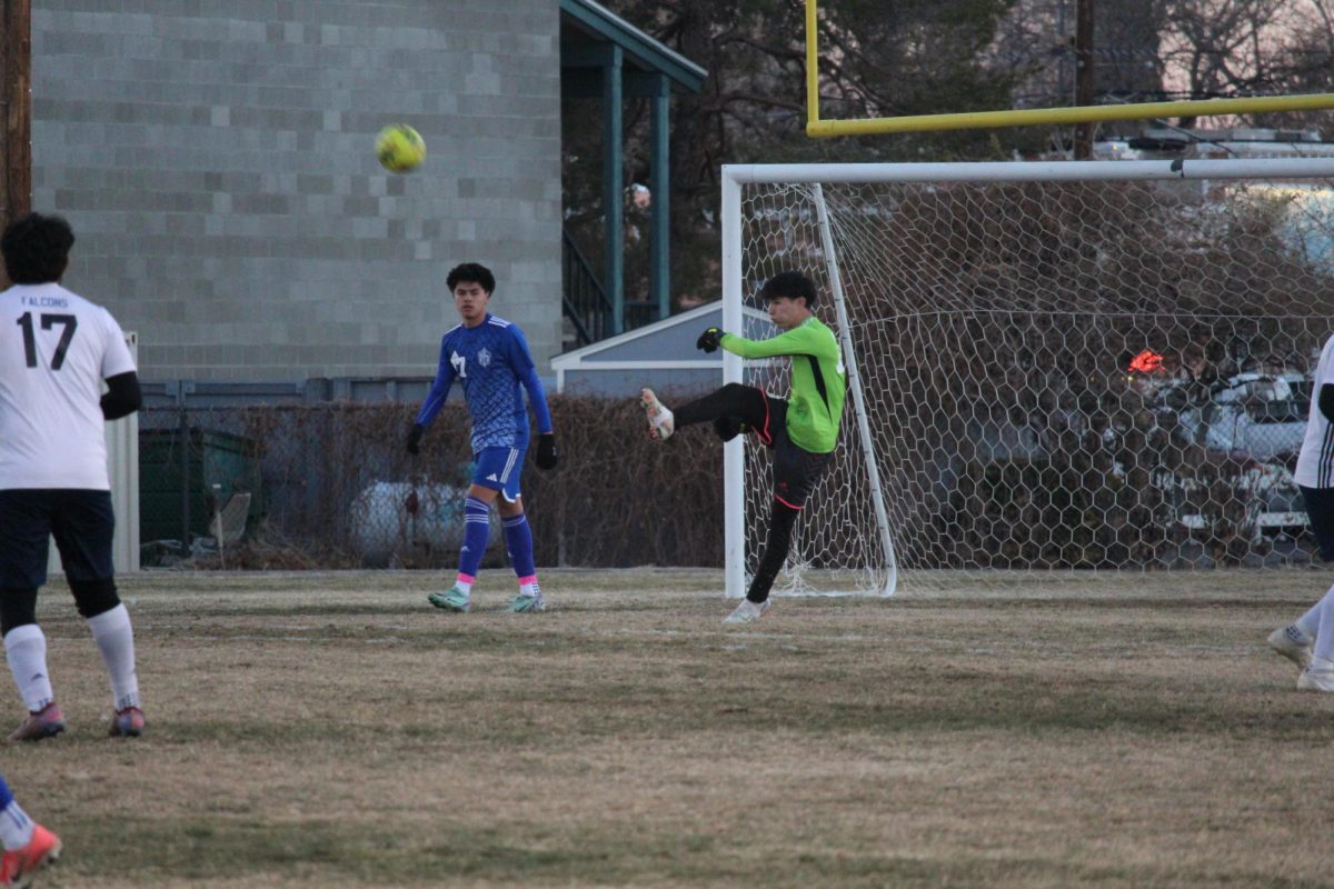 The Bishop Broncos Boys Soccer team overtake The Mammoth Huskies to sit top of the league