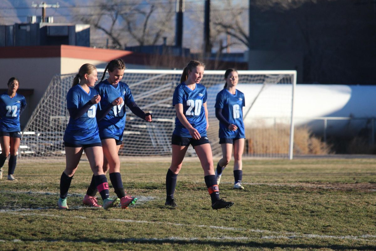 #6 Brooke Taylor, #20 Alyssa Bucholz, #19 Leah Taylor, #5 Gabby Veenker, #22 Ashley Sandavol